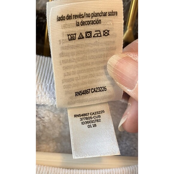 Victoria's Secret Pink Chicago Cubs Cubbies Sweatshirt M White Blue Red Retro - Picture 4 of 12